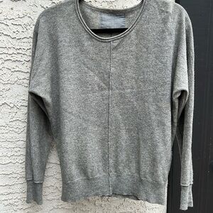 Wool and cashmere sweater, gray size medium